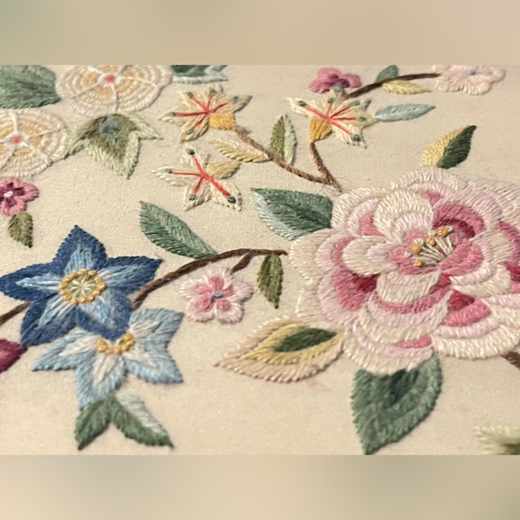 Vintage Fabric With Floral And Butterfly
Embroidery Musical Jewelry Box - Picture 5 of 10